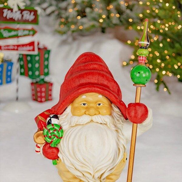 Gnomes Statues with Christmas Gifts Guards